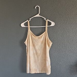 💜LuLaRoe Beige Satin Camisole with Adjustable Straps